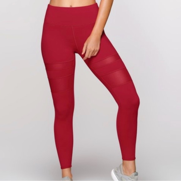 Lorna Jane Red Legging - Picture 1 of 7